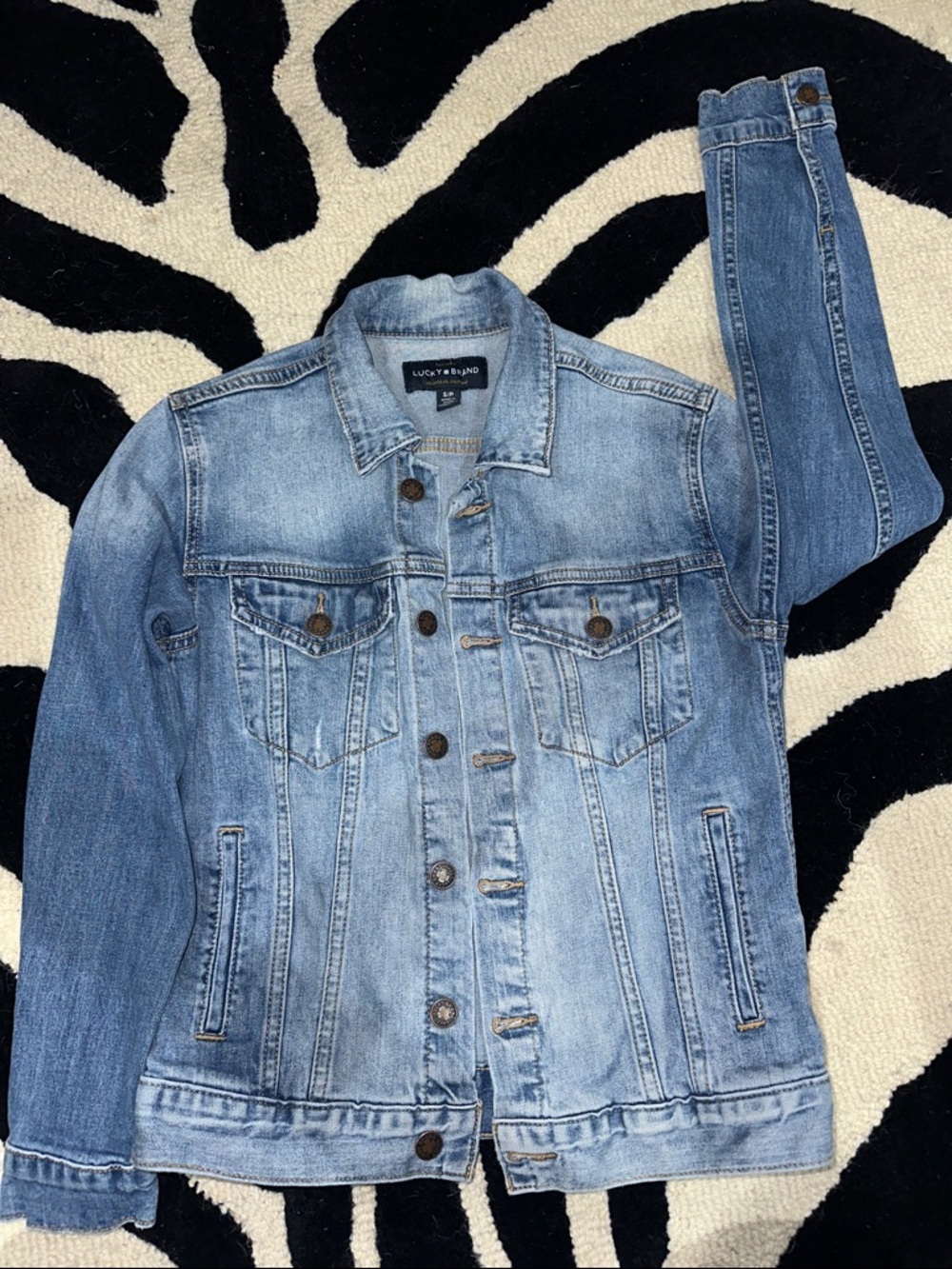 NWOT- Lucky Brand Tomboy Trucker Denim Jacket Size Small